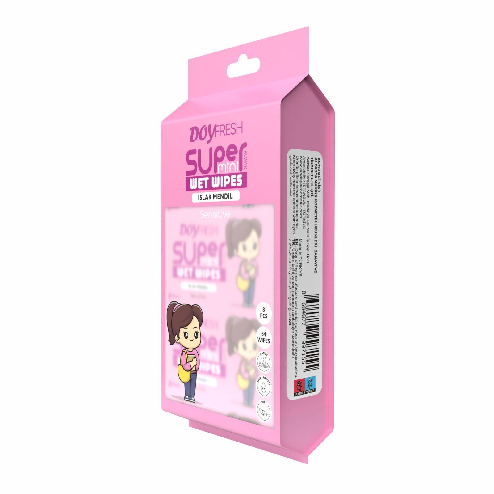 Süper Mini Islak Mendil Sensitive - 2